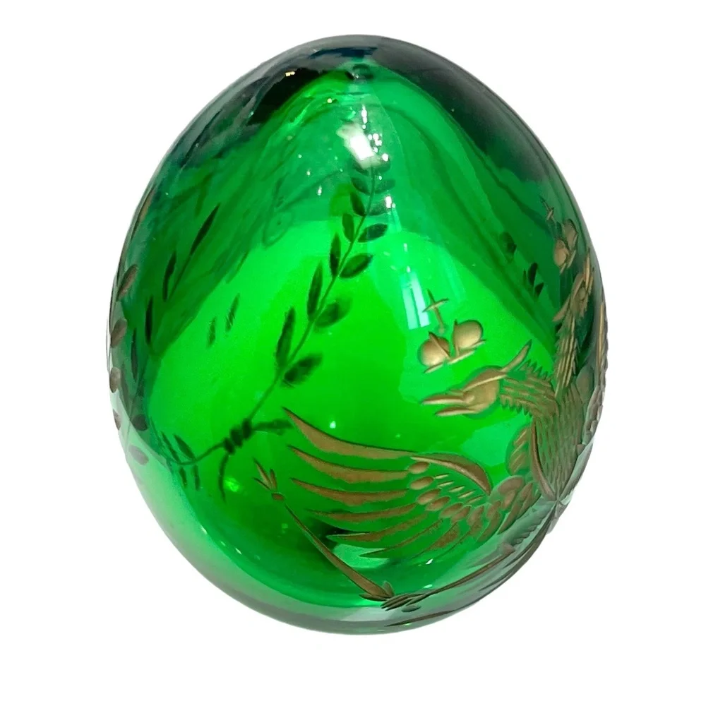 Vintage green crystal